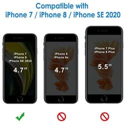 JETech Case Compatible with iPhone 8, iPhone 7, iPhone SE 2020, 4.7-Inch, Shockproof Bumper Cover, Anti-Scratch Clear Back, Clear