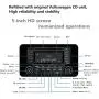 KEiiD CD Player for Home with Bluetooth Wooden Stereo System Desktop Speakers FM Radio USB SD AUX Remote Control, 28-Inch Length 20-Pounds Weight