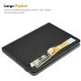 Fintie Folio Case for New iPad 8th Gen (2020) / 7th Generation (2019) 10.2 Inch - Multi-Angle Viewing Soft TPU Smart Stand Back Cover with Pocket, Pencil Holder, Auto Wake/Sleep, Black