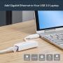 StarTech.com USB 3.0 to Gigabit Ethernet Network Adapter - 10/100/1000 NIC - USB to RJ45 LAN Adapter for PC Laptop or MacBook (USB31000SW),White