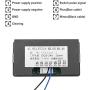 Digit Counter, DC 8-24V 4 Digit LED Digital Display 0-9999 Up/Down Plus/Minus Panel Counter Meter with Cable (Blue)