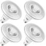 Sunco Lighting 4 Pack PAR38 LED Bulb 13W=100W, 5000K Daylight, 1050 LM, Dimmable, Indoor/Outdoor Spotlight, Waterproof - UL & Energy Star Listed