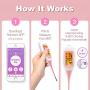 Easy@Home Smart Basal Thermometer, Large Screen and Backlit, FSA Eligible, Period Tracker with Premom(iOS & Android) - Auto BBT Sync, Charting, Coverline & Accurate Fertility Prediction #EBT-300