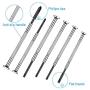 Screwdriver Set, 6 Different Size Flathead and Phillips Mini Screwdrivers Set with 1pcs Premium Small Eyeglasses Screwdriver Kit for Glasses, Electronics, Toys- with Case