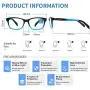 Blue Light Blocking Glasses for Kids(Boys/Girls) 1 Pack,Kids Computer Glasses for Age 3-7, UV Protection Anti Glare Eyeglasses Computer Glasses Video Gaming Glasses for Children(Black/Blue)