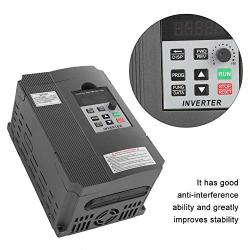 Single Phase VFD Drive VFD Inverter Professional Variable Frequency Drive 2.2KW 3HP 220V 10A for Spindle Motor Speed Control (VFD-2.2KW)