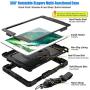 SEYMAC stock Case for iPad 6th/5th Generation, 3-Layer Protection Case with [360 Degrees Rotating Stand] Hand Strap &[Pencil Holder] for iPad 5th/6th 2018/2017, Air 2 and Pro 9.7 (Black)