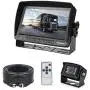 Backup Camera System Kit for RV Van Camper Box Truck, IP69 Waterproof 175º Wide View Angle & 7 inch LCD Adjusting Monitor for Front and Reversing (CW-BUS-70)