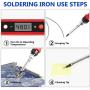 Soldering Iron Kit Electronics, Upgraded 80W LCD Digital Portable Adjustable Temperature Soldering Gun 356-896℉(180-480℃),Thermostatic Design,18pcs Soldering Iron and Solder Kit [110V, US Plug]