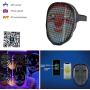 Led Face Mask,Light up Mask with Bluetooth Programmable,Automatic Induction Switch Luminous Mask for Costumes Cosplay