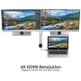 Sabrent USB Type-C Dual HDMI Adapter [Supports Up to Two 4K 30Hz Monitors, Compatible with Windows Systems Only] (DA-UCDH)