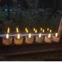 Gedengni Electronic Solar Power LED Lamp Nightlight Amber Flickering Flameless Candles for Outdoor Camping Emergency Indoor Party Decoration - 6pcs