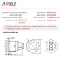 APIELE (Pack of 2) 19MM Momentary Push Button Switch 5A Aluminium Alloy Shell 12V 24V 36 DC 110V 250V AC 5A 1NO SPST Screw Terminal APIELE (Blue Shell)