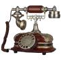TelPal Retro Vintage Antique Style Rotary Dial Button Desk Telephone Phone Home Living Room Decor