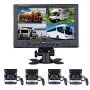 Backup Camera Hard Wired Backup Camera 9 Quad Split Screen HD Rear Backup Camera Monitor System, Waterproof IR Night Vision Backup Camera for Trucks,Trailer Heavy,Box,RV,Camper Bus Rearview Camera Backup Camera Hard Wired Backup Camera 9 Quad Split Screen HD Rear Backup Camera Monitor System, Waterproof IR Night Vision Backup Camera for Trucks,Trailer Heavy,Box,RV,Camper Bus Rearview Camera