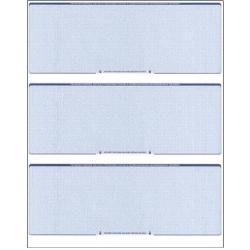 Business Voucher Checks Stock - Computer Laser Checks - 3 Checks Per Page, 100 Sheets/300 Checks, Blue Diamond
