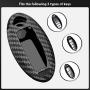 Remote Key Fob Shell Cover Compatible with Nissan 370Z Altima Cube Juke Maxima Murano Pathfinder Quest Rogue Sentra Versa 3/4/5 Buttons, Carbon Gloss Fiber