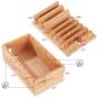 Ollieroo Bamboo Charging Station for Multiple Devices, Desktop Charging Docking Station Organizer for Cellphone, Tablet, with Air Vents