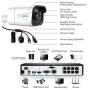 Reolink 4K PoE Security Camera System, 4pcs Wired 8MP Outdoor PoE IP Cameras, H.265 8MP 8-Channel NVR with 2TB HDD Video Surveillance System for 24/7 Recording