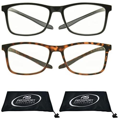 Multifocal Progressive 3 Magnifications in 1 Lens No Line Computer Gaming Reading Glasses for Men & Women