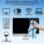 Extra Large 14'' X 15'' Lint Free Microfiber Cleaning Cloth Wipes for Camera Lens and All Electronic Device Screens.