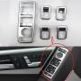 Angelguoguo Car Door Window Glasses Lifter Button Decoration Frame Trim Stickers for Mercedes Benz A C B E GLK ML GL G500 GLA Class