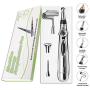 Lazer Acupuncture Pen with 5 Massage Head Function, Electronic Acupuncture Pen 9 Grades Adjustable Meridian Pen Energy Pen Heal Massage Pen for Therapy Relief Pain Facial liftingTool
