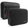 tomtoc Electronics Organizer Travel Cable Organizer Accessories Case Pouch Bag for Cable, Charger, Power Bank, Hard Drive, USB Hub, USB Flash Drive, SD Card, Phone, Black