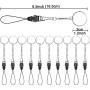 YOUOWO 10 pcs Lanyards for USB Flash Drive Cell Phone Keys iPod mp3 mp4 strap ID Card Badge small lanyard and Other Small Electronic Devices Can disassemble Phone Charms detachable lanyard(10 Pack)