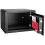 BARSKA AX11620 Biometric Fingerprint Mini Security Home Safe Box 0.29 Cubic Ft, Black, 12'' x 8'' x 7.75''
