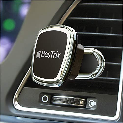 BESTRIX Magnetic Phone Car Mount |Universal Magnetic Car Cell Phone Holder | Magnet Car Phone Holder Compatible w/ iPhone 12 11 Pro/11 Pro Max/XS/XR/X/8/7,Galaxy S10/S10+/S9/S9 Note & More (Air Vent)