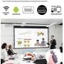 TOUMEI Mini Projector, Android 7.1 OS, Screen Share for iOS Android, Quad-Core HDMI/TF/USB Socket Auto Keystone Correction, Portable Video Projector