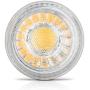 Light Blue (10 Pack) GU10 MR16 LED 5-Watt, (50W Equivalent) Dimmable, 3000K Soft White, Actual Halogen Size, 400 Lumens, 36° LED Spot Light, GU10 Base