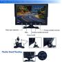 Backup Rearview Camera Monitor System - Car Truck Reverse Parking Waterproof Monitor Kit w/ 9'' LCD Display Monitor, Night Vision, Anti-Glare, for Truck, Trailer, Vans, DC 12-24V - Pyle