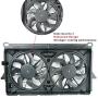 Focreedy GM1101 Replacement Dual Radiator & Condenser Cooling Fan Assembly for Chevrolet/Chevy Tahoe Silverado Avalanche for GMC Sierra