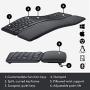 Logitech Ergo K860 Wireless Ergonomic Keyboard with Wrist Rest - Split Keyboard Layout for Windows/Mac, Bluetooth or USB Connectivity