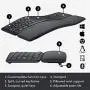 Logitech Ergo K860 Wireless Ergonomic Keyboard with Wrist Rest - Split Keyboard Layout for Windows/Mac, Bluetooth or USB Connectivity