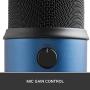 Blue Yeti USB Mic for Recording & Streaming on PC and Mac, 3 Condenser Capsules, 4 Pickup Patterns, Headphone Output and Volume Control, Mic Gain Control, Adjustable Stand, Plug & Play - Midnight Blue