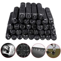 EX ELECTRONIX EXPRESS 36 Pc Steel Metal Letter and Number Stamp Punch Tool Set Kit (78BWSTAMPSET)