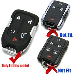2Pcs Coolbestda Silicone Keyless Remote Entry Cover Accessories Protector Holder Case for GMC Acadia Terrain Yukon Chevrolet Suburban Tahoe HYQ1AA 13584502 1551A-AA