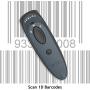 Socket Mobile CX3357-1679 DuraScan D700, 1D Imager Barcode Scanner, Gray, 1.5'' Height, 1.6'' Width, 5.2'' Length