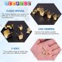 Glarks 525Pcs U Shape Copper Wire CrimpTerminal Assortment Set Non-Insulated Copper Ring Spade Butt Lugs Open Barrel Connectors Kit