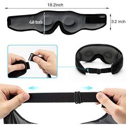 Boodlab Sleep Headphones Bluetooth Sleep Mask, 3D Sleep Eye Mask with Ultra-Thin HD Stereo Speakers Washable Adjustable for Sleeping Side Sleepers, Air Travel,Yoga,Meditation,Holiday