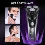 Electric Razor for Men,FLYCO Wet & Dry Mens Razors for Shaving Electric Cordless with Pop-up Trimmer,Rotary Razors Electric Shavers for Men Waterproof Rechargeable