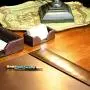 Dacasso Dark Brown Bonded Leather Business Card Holder
