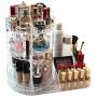 Makeup Organizer, 360-Degree Rotating Adjustable Multi-Function Acrylic Cosmetic Storage, Transparent, Stylish Design, Cosmetic and Jewelry Storage Display Boxes for Bedroom, Bathroom