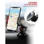 Mpow Car Phone Mount, Dashboard Car Phone Holder, Washable Strong Sticky Gel Pad with One-Touch Design Compatible iPhone 11 Pro, Max, X, XS, XR, 8, 7, 6 Plus, Galaxy S7, 8, 9, 10, Google Nexus, Red