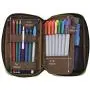 LIHIT LAB Pen Case, 7.9 x 2 x 4.7 inches, Blue (A-7551-108)