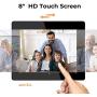 Dragon Touch Digital Picture Frame, 8-Inch Wi-Fi Digital Photo Frame with IPS Touch Screen HD Display, 16GB Storage, Share Photos via App, Email, Cloud, Support USB Drive/SD Card - Classic 8