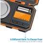 ORIA Digital Mini Scale, Electronic Smart Scale, 20g Pocket Scale, 20g Calibration Weight and Tweezers, 6 Units, LCD Backlit Display, Auto Off, Tare, Stainless Steel (Battery Included)
